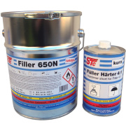 5 L Set STC Grundierf&uuml;ller F&uuml;ller dunkelgrau...