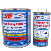 1,25 L Set 2K STC Epoxid Grundierung EP Primer 4:1 grau...