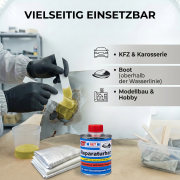 Reparaturharz SET 250 g inkl. Zubeh&ouml;r (styrolreduziert)