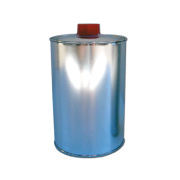 Wei&szlig;blechflasche blank, leer inkl. Verschluss - 1 L