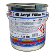 2K HS Acryl F&uuml;ller 655 grau 5 kg (3,8 L) Set