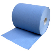 1 Rolle Putzpapier / Papierrolle / Putztuch blau 3-lagig,...