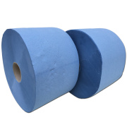 2 Rollen Putzpapier / Papierrolle / Putztuch blau...