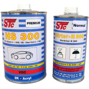 1,5L Set STC 2K HS 300 Acryl Premium Klarlack Autolack 2:1 VOC mit H&auml;rter normal