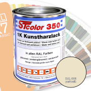 STcolor 350 1K Kunstharzlack RAL 1013 perlwei&szlig;