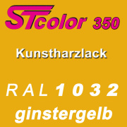 STcolor 350 1K Kunstharzlack RAL 1032 ginstergelb