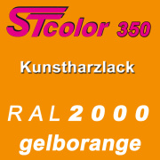 STcolor 350 1K Kunstharzlack RAL 2000 gelborange