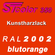 STcolor 350 1K Kunstharzlack RAL 2002 blutorange