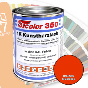 STcolor 350 1K Kunstharzlack RAL 2002 blutorange