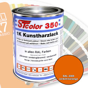 STcolor 350 1K Kunstharzlack RAL 2009 verkehrsorange