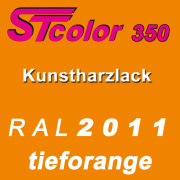 STcolor 350 1K Kunstharzlack RAL 2011 tieforange