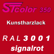 STcolor 350 1K Kunstharzlack RAL 3001 signalrot