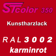 STcolor 350 1K Kunstharzlack RAL 3002 karminrot