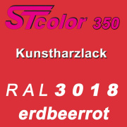 STcolor 350 1K Kunstharzlack RAL 3018 erdbeerrot