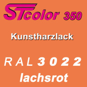 STcolor 350 1K Kunstharzlack RAL 3022 lachsrot