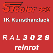 STcolor 350 1K Kunstharzlack RAL 3028 reinrot