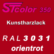 STcolor 350 1K Kunstharzlack RAL 3031 orientrot