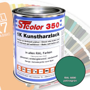 STcolor 350 1K Kunstharzlack RAL 6000 patinagr&uuml;n