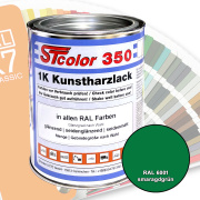 STcolor 350 1K Kunstharzlack RAL 6001 smaragdgr&uuml;n