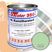 STcolor 350 1K Kunstharzlack RAL 6019 wei&szlig;gr&uuml;n