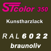 STcolor 350 1K Kunstharzlack RAL 6022 braunoliv