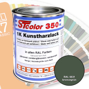 STcolor 350 1K Kunstharzlack RAL 6031 broncegr&uuml;n