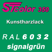 STcolor 350 1K Kunstharzlack RAL 6032 signalgr&uuml;n
