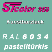 STcolor 350 1K Kunstharzlack RAL 6034 pastellt&uuml;rkis