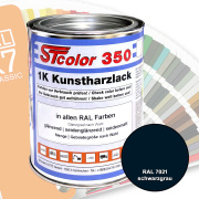 STcolor 350 1K Kunstharzlack RAL 7021 schwarzgrau