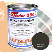 STcolor 350 1K Kunstharzlack RAL 7022 umbragrau