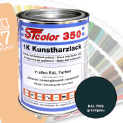 STcolor 350 1K Kunstharzlack RAL 7026 granitgrau
