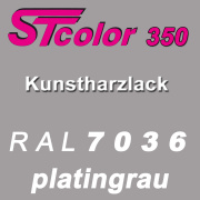 STcolor 350 1K Kunstharzlack RAL 7036 platingrau