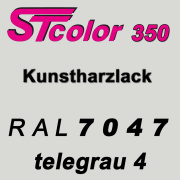 STcolor 350 1K Kunstharzlack RAL 7047 telegrau 4