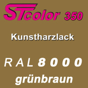 STcolor 350 1K Kunstharzlack RAL 8000 gr&uuml;nbraun