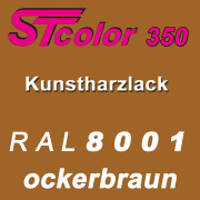 STcolor 350 1K Kunstharzlack RAL 8001 ockerbraun