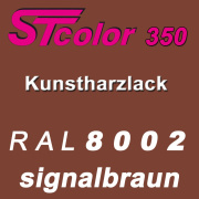 STcolor 350 1K Kunstharzlack RAL 8002 signalbraun