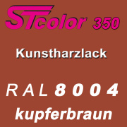 STcolor 350 1K Kunstharzlack RAL 8004 kupferbraun
