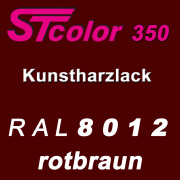 STcolor 350 1K Kunstharzlack RAL 8012 rotbraun