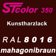 STcolor 350 1K Kunstharzlack RAL 8016 mahagonibraun