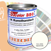 STcolor 350 1K Kunstharzlack RAL 9003 signalwei&szlig;