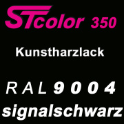 STcolor 350 1K Kunstharzlack RAL 9004 signalschwarz
