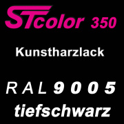STcolor 350 1K Kunstharzlack RAL 9005 tiefschwarz