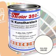 STcolor 350 1K Kunstharzlack RAL 9010 reinwei&szlig;