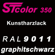 STcolor 350 1K Kunstharzlack RAL 9011 graphitschwarz