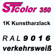 STcolor 350 1K Kunstharzlack RAL 9016 verkehrswei&szlig;