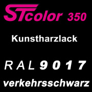 STcolor 350 1K Kunstharzlack RAL 9017 verkehrsschwarz