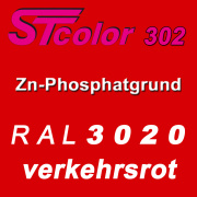 STcolor 302 1K Zinkphosphatgrund RAL  3020 verkehrsrot -...