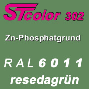 STcolor 302 1K Zinkphosphatgrund RAL 6011 resedagr&uuml;n - matt