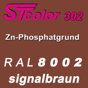 STcolor 302 1K Zinkphosphatgrund RAL 8002 signalbraun - matt
