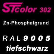 STcolor 302 1K Zinkphosphatgrund RAL 9005 tiefschwarz - matt